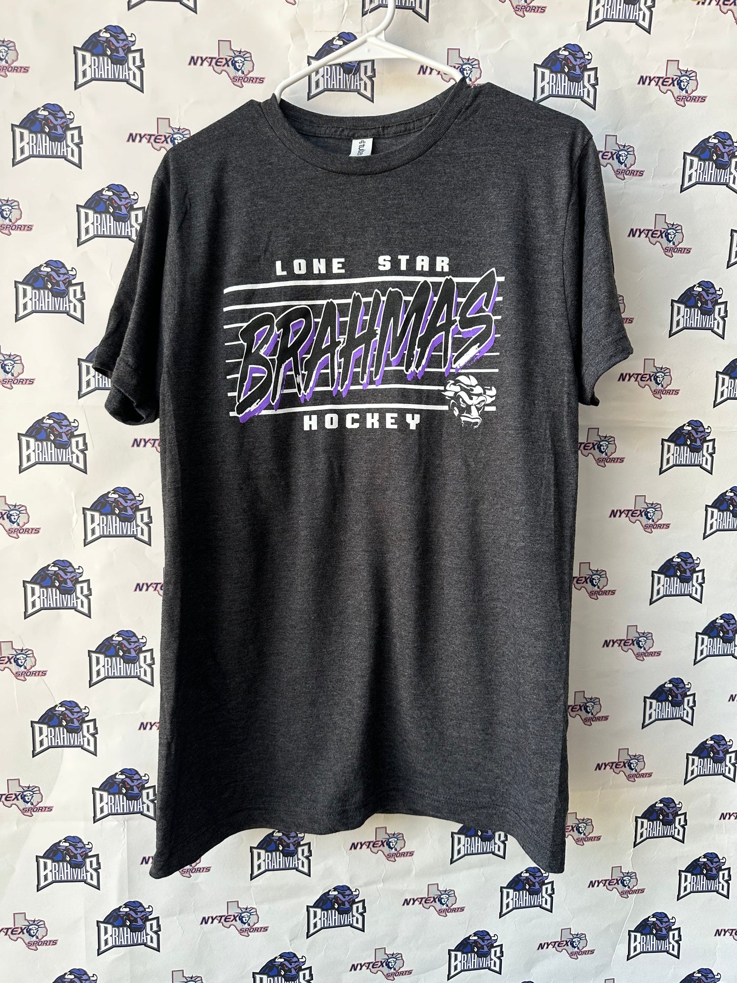 Brahmas Splat T-Shirt - Charcoal