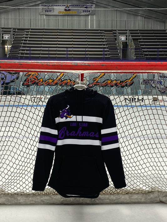 Brahmas Sublimated Hoodie - Black