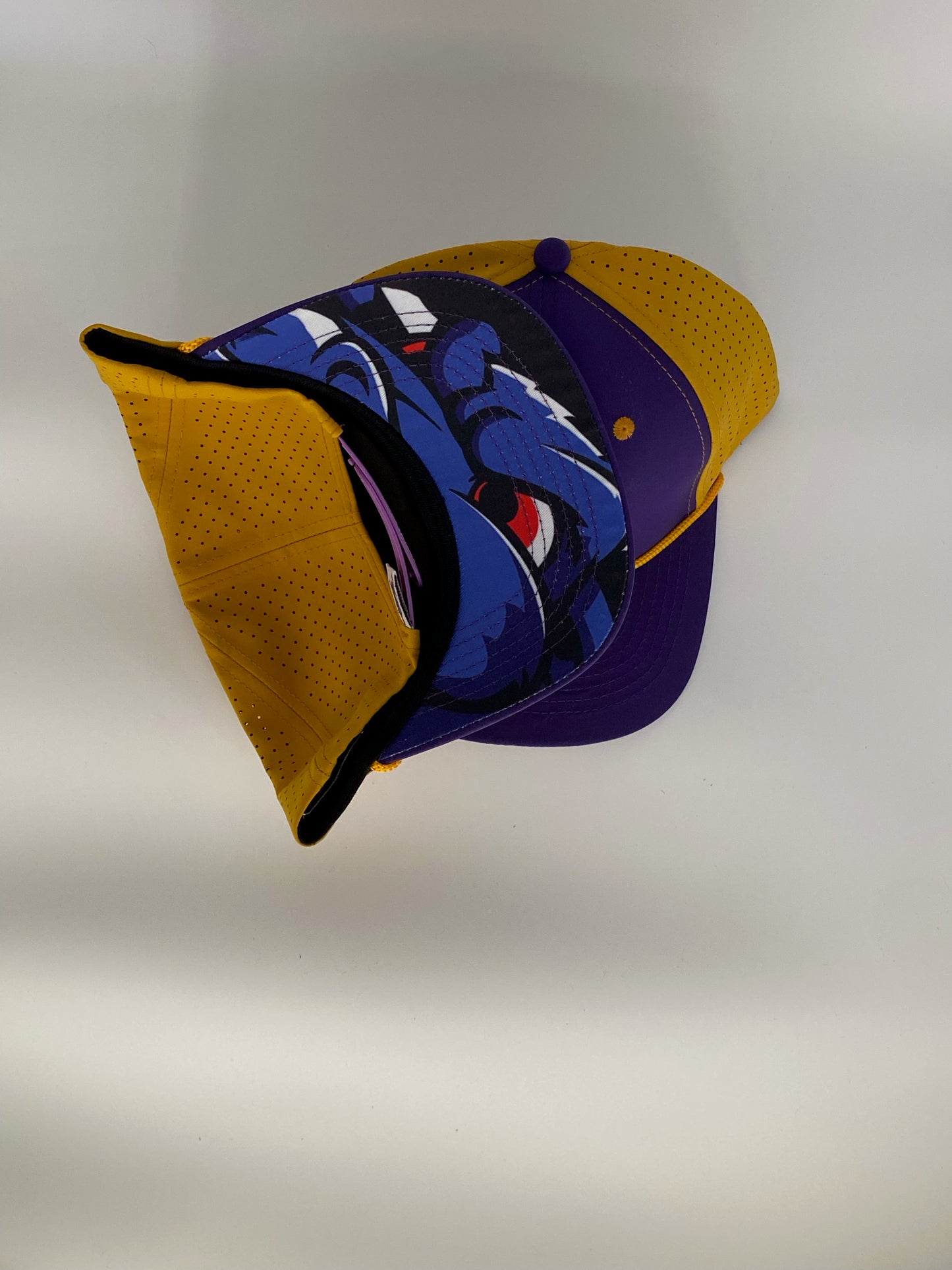 Purple and Gold Lone Star Brahmas Snapback Hat