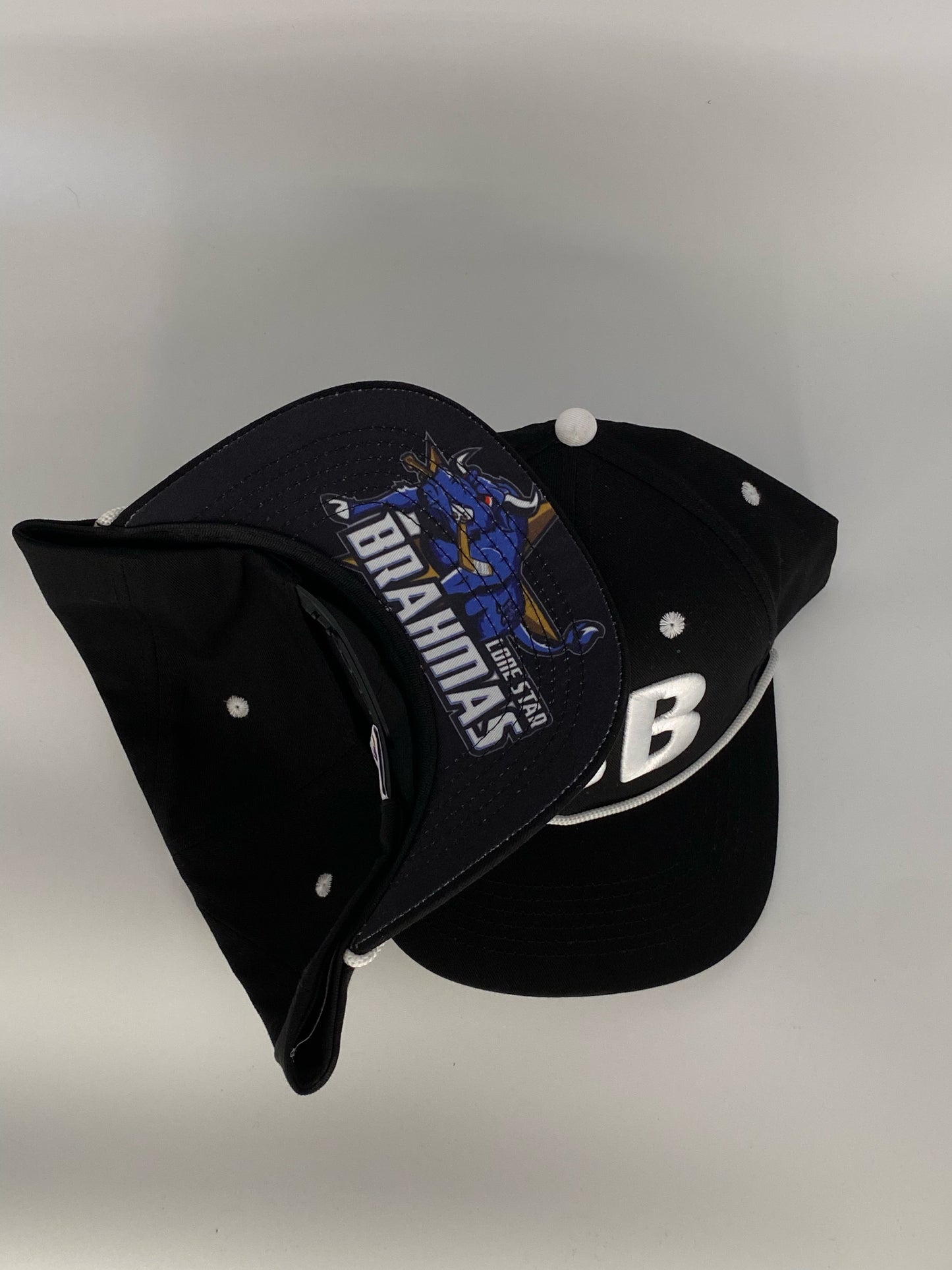 Black Lone Star Brahmas Snapback Hat