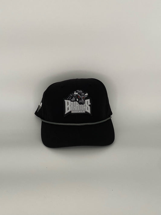 Brahmas All Black Snapback Hat