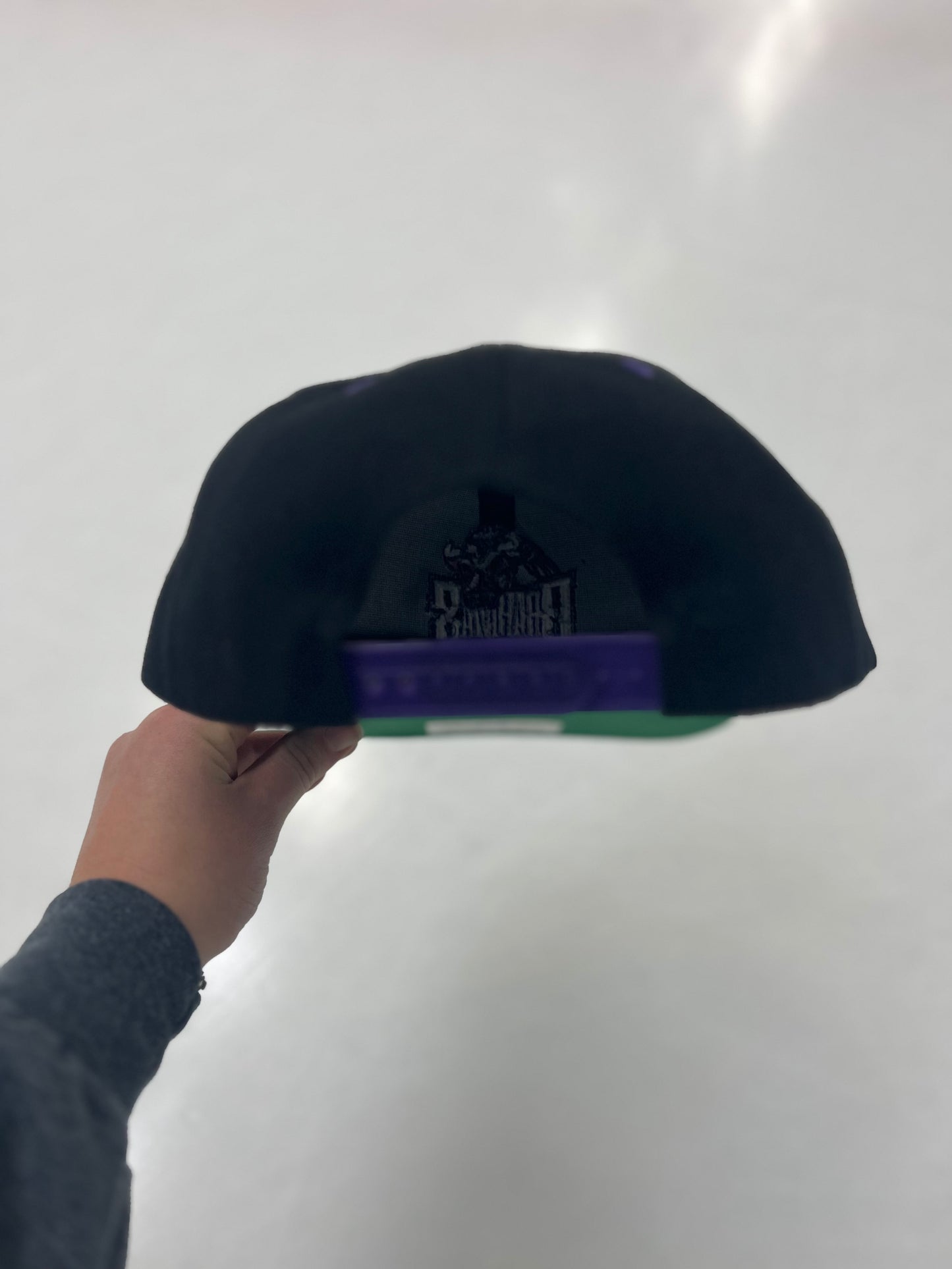 Black/Green Flat Hat EW