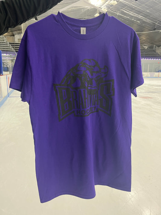 Brahmas Hockey T-Shirt - Purple