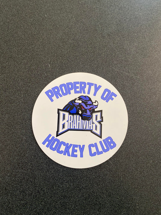 Sticker "Property of Hockey Club"